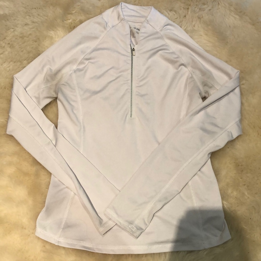 ACTIVE USA White Quarter Zip Up